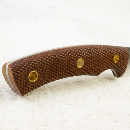 Нож Южный Крест Траппер, VG-10, Convex, Micarta Coyote, Насечка