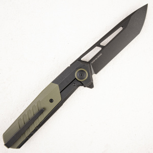 Нож WE Knife Arsenal, 20CV, Titanium Black/G10 OD Green - складной туристические ножи из стали Нож WE Knife Arsenal, 20CV, Titanium Black/G10 OD Green - складной туристические ножи из стали