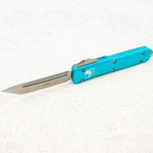Нож Microtech Ultratech Tanto, Stonewash, M390, Aluminum Blue, 123-10 TQ Нож Microtech Ultratech Tanto, Stonewash, M390, Aluminum Blue, 123-10 TQ