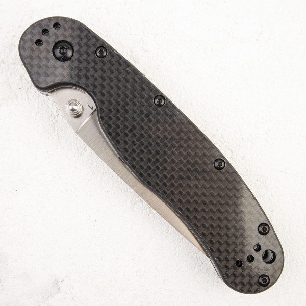 Нож Ontario Rat 1, D2, Satin, Black Carbon, 8867CF