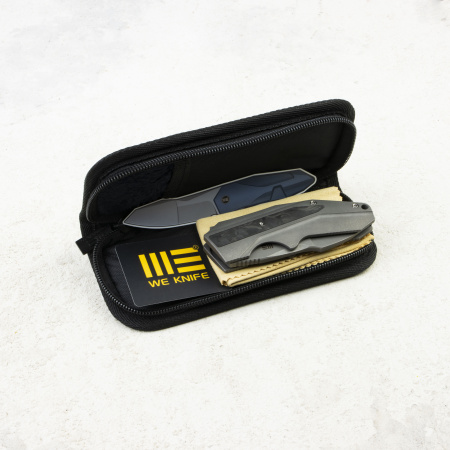 Нож WE Knife Coral, Gray Stonewashed, CPM 20CV, Titanium/Carbon Gray Handle, WE24044-2