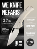 Нож WE Knife Nefaris, CPM 20CV, Bead Blasted Titanium Handle Нож WE Knife Nefaris, CPM 20CV, Bead Blasted Titanium Handle