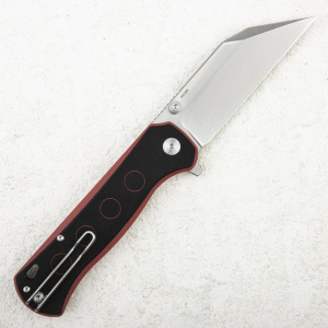 Нож QSP Swordfish Button Lock, 14C28N, G10 Black/Red - складной туристические ножи из стали Нож QSP Swordfish Button Lock, 14C28N, G10 Black/Red - складной туристические ножи из стали