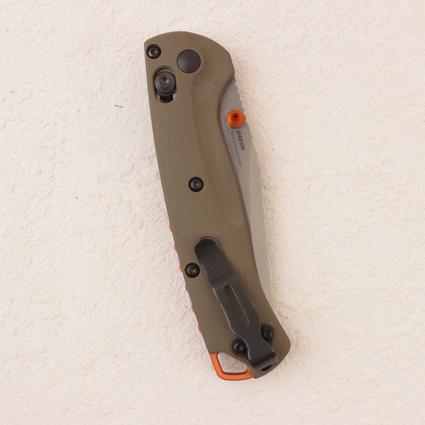 Нож Benchmade Mini Taggedout, S45VN, OD Green G10 Handle, 15534