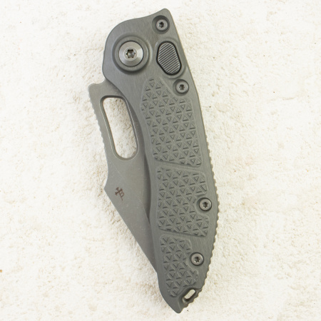 Нож Microtech Stitch Auto, Apocalyptic, M390, Aluminum Natural Clear Gray, 169-10 Нож Microtech Stitch Auto, Apocalyptic, M390, Aluminum Natural Clear Gray, 169-10