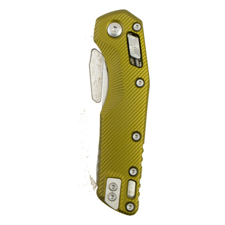Нож Microtech MSI, Stonewash, M390, Aluminum Fluted OD Green, 210-10 — фото 3