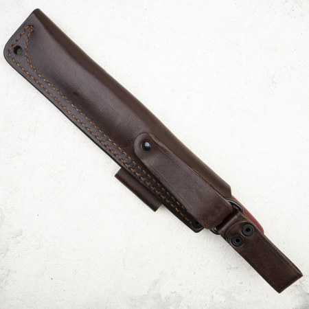 Нож Южный Крест Бушкрафт L, CPR, Конвекс, Микарта Красная, Насечка - купить в интернет-магазине Blademan