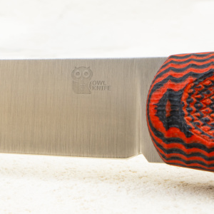 Нож OWL North F, Elmax Cryo, G10 Black/Red, Kydex