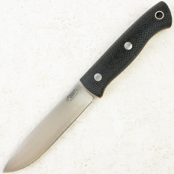 Нож Южный Крест Бушкрафт, Elmax, Convex, Micarta Black, Насечка, 218