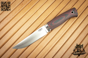 Нож Южный Крест Джек Эксперт, N690, Конвекс, Микарта черно-красная, Насечка Нож Южный Крест Джек Эксперт, N690, Конвекс, Микарта черно-красная, Насечка - купить в интернет-магазине Blademan