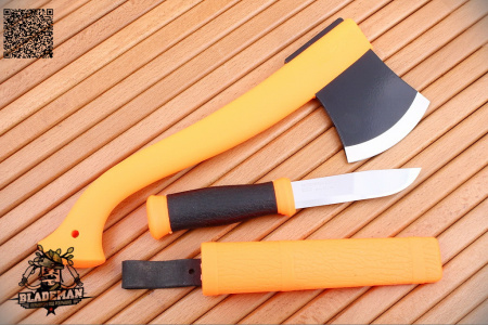 Набор Morakniv Outdoor Kit MG, нож Mora 2000, топор, оранжевый - купить в интернет-магазине Blademan