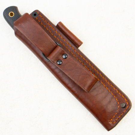 Нож Южный Крест Росомаха, N690, Конвекс, Микарта Черная, Насечка - купить в интернет-магазине Blademan