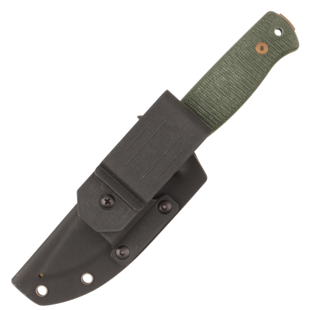 Нож HOT Knife Hoot, Cerakote Bronze, D2, Micarta Green Handle, Kydex