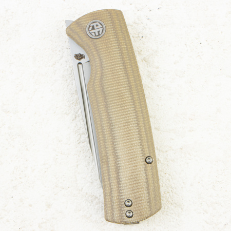 Нож Petrified Fish Beluga, K110, Sandblasting, Khaki Micarta Handle, PFP01KAMP Нож Petrified Fish Beluga, K110, Sandblasting, Khaki Micarta Handle, PFP01KAMP