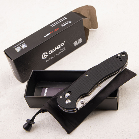 Нож Ganzo G740, 440C, G10 Black Нож Ganzo G740, 440C, G10 Black - купить в интернет-магазине Blademan
