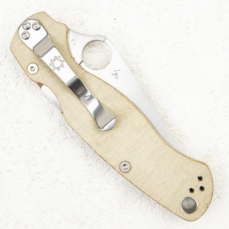 Нож Spyderco Paramilitary 2, CPM Cru-Wear, Micarta Brown, C81MPCW2