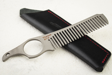 Расческа Для Бороды N.C. Custom 02.02, Titanium BT-6 - купить в интернет-магазине Blademan