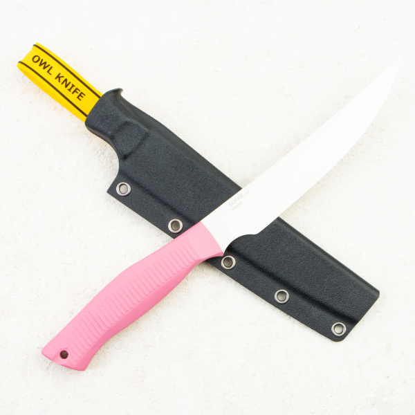 Нож OWL FS160 F Филейный, Elmax Cryo, G10 Pink, Kydex