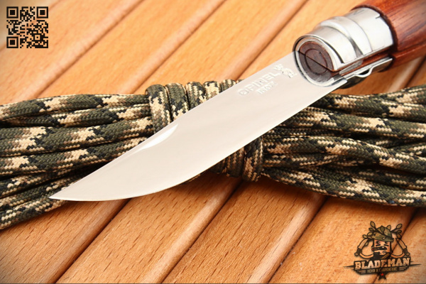 Нож Opinel №8, Нержавеющая сталь, Бубинга - складной туристические ножи из стали