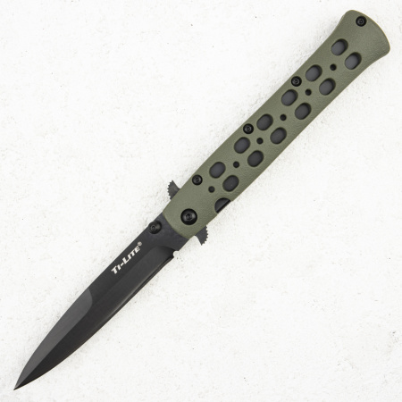 Нож Cold Steel Ti-Lite 4, CS-26SP-ODBK, AUS-8A Black, Zy-Ex OD Green