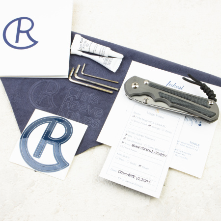 Нож Chris Reeve Large Inkosi Insingo, CPM MagnaCut, Titanium/Black Canvas Micarta Handle, LIN-1028 Нож Chris Reeve Large Inkosi Insingo, CPM MagnaCut, Titanium/Black Canvas Micarta Handle, LIN-1028