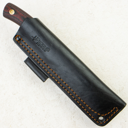 Нож Южный Крест Траппер, VG-10, Convex, Micarta Black/Red, Насечка