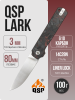 Нож QSP Lark, 14C28N, Red Shredded Carbon Fiber/G10 Нож QSP Lark, 14C28N, Red Shredded Carbon Fiber/G10