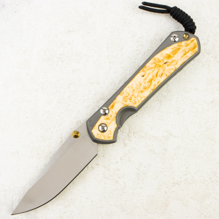 Нож Chris Reeve Large Sebenza 31 Inlay, Polished CPM MagnaCut, Titanium/Box Elder Handle, L31-1138
