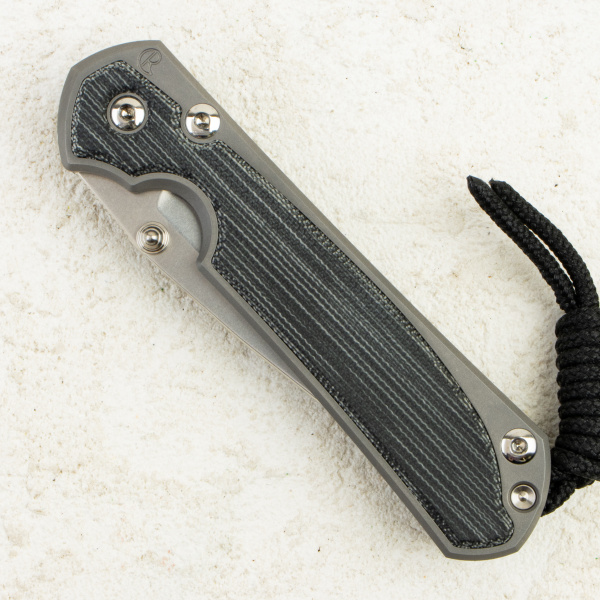 Нож Chris Reeve Small Sebenza 31 Inlay, Glass Blasted CPM MagnaCut, Titanium/Black Canvas Micarta Handle, S31-1652