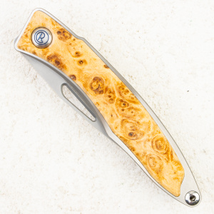 Нож Chris Reeve Mnandi Box Elder Burl, CPM S45VN, Titanium / Box Elder - складной туристические ножи из стали Нож Chris Reeve Mnandi Box Elder Burl, CPM S45VN, Titanium / Box Elder - складной туристические ножи из стали