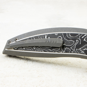 Нож WE Knife Quinseris, Satin M390, Titanium Gray with Aluminum Foil Carbon Inlay Handle, WE23093-3 Нож WE Knife Quinseris, Satin M390, Titanium Gray with Aluminum Foil Carbon Inlay Handle, WE23093-3