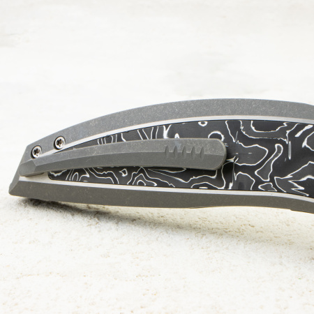 Нож WE Knife Quinseris, Satin M390, Titanium Gray with Aluminum Foil Carbon Inlay Handle, WE23093-3 Нож WE Knife Quinseris, Satin M390, Titanium Gray with Aluminum Foil Carbon Inlay Handle, WE23093-3
