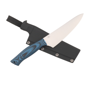 Нож OWL S160 F Мини-Шеф, N690 Black/Blue Cryo, G10, Kydex
