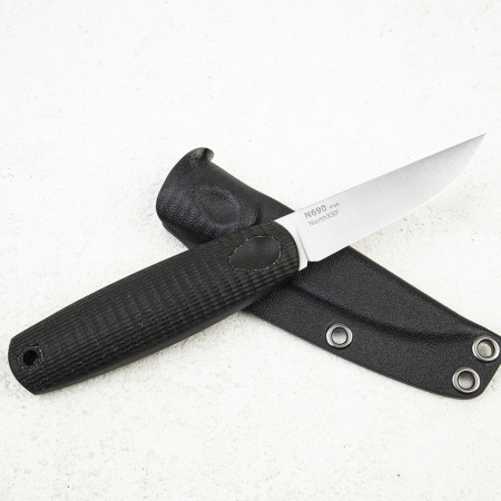 Нож OWL North XS F, N690 Cryo, Micarta Black, Kydex