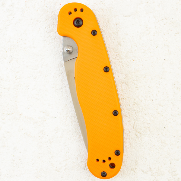 Нож Ontario Rat 1, D2, Satin, Orange Nylon, 8867OR