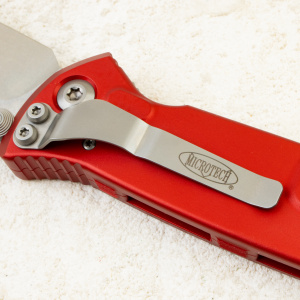 Нож Microtech Socom Elite, Stonewash, M390, Aluminum Red, 160-10 RD Нож Microtech Socom Elite, Stonewash, M390, Aluminum Red, 160-10 RD