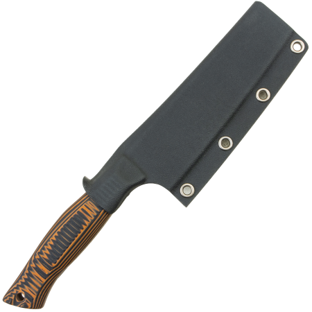 Нож OWL S120 F, N690 Cryo, G10 Black/Orange Handle, Kydex