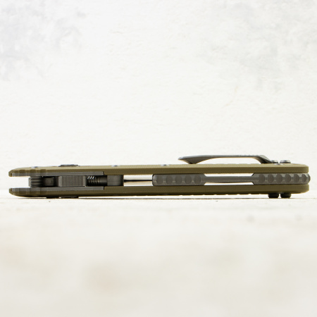 Нож Microtech Amphibian RAM-LOK, Apocalyptic, M390, G10 Frag OD Green, 137RL-10 Нож Microtech Amphibian RAM-LOK, Apocalyptic, M390, G10 Frag OD Green, 137RL-10
