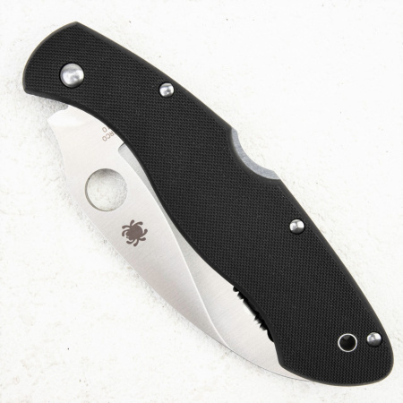 Нож Spyderco Civilian, VG-10 Serrated, G10 Black, SC12GS