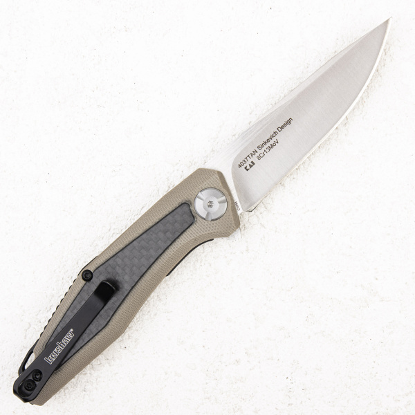 Нож Kershaw Atmos, 8Cr13MoV, G10/Carbon Tan, 4037TAN