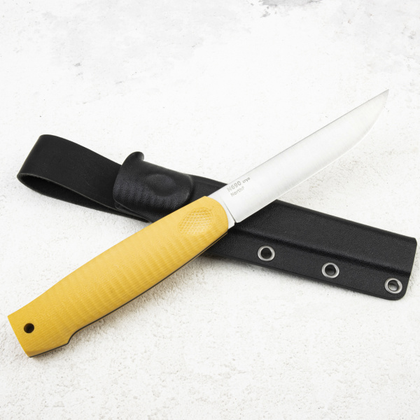 Нож OWL NORTH F Сучок, N690 CRYO, G10 Yellow, KYDEX - купить в интернет-магазине Blademan