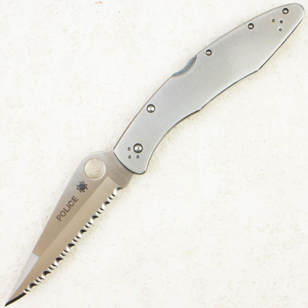 Нож Spyderco Police, Serrated, VG-10, Stainless Steel, C07S Нож Spyderco Police, Serrated, VG-10, Stainless Steel, C07S