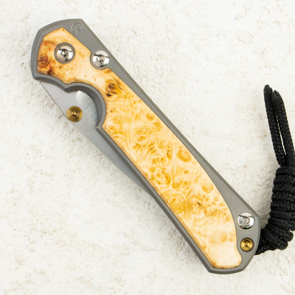 Нож Chris Reeve Small Sebenza 31 Inlay, Polished CPM MagnaCut, Titanium/Box Elder Handle, S31-1138