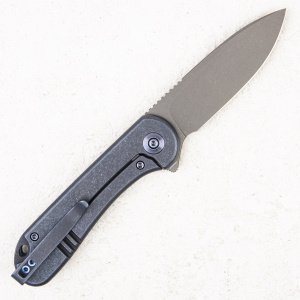 Нож WE Knife Elementum, CPM 20CV Gray, Titanium Blue - складной туристические ножи из стали Нож WE Knife Elementum, CPM 20CV Gray, Titanium Blue - складной туристические ножи из стали