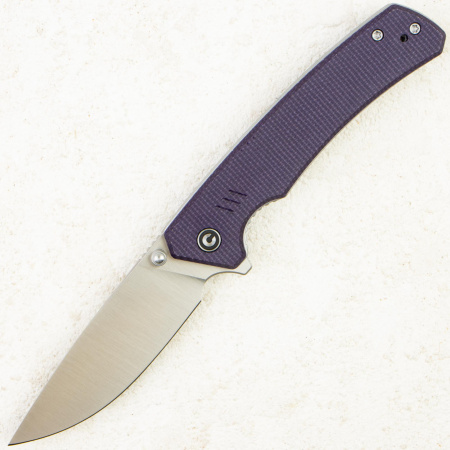 Нож CIVIVI Merit, Satin 14C28N, Canvas Micarta Purple Handle, C24012-3