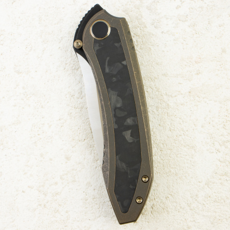 Нож WE Knife Winsome, Satin, M390, Bronze Titanium/ Marble Carbon Fiber Handle, WE23092-3 Нож WE Knife Winsome, Satin, M390, Bronze Titanium/ Marble Carbon Fiber Handle, WE23092-3
