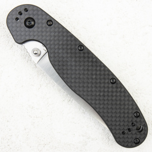 Нож Ontario Rat 1, AUS-8, Satin, Black Carbon, 8886CF - складной туристические ножи из стали Нож Ontario Rat 1, AUS-8, Satin, Black Carbon, 8886CF - складной туристические ножи из стали