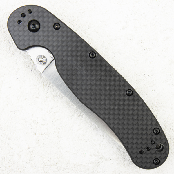 Нож Ontario Rat 1, AUS-8, Satin, Black Carbon, 8886CF