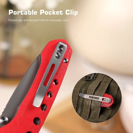 Нож Remette Bee, 14C28N, CNC G10 Red Handle, RT-Bee-R