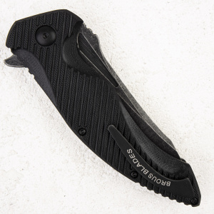 Нож Brous Blades T4 Flipper, D2 Acid Stonewash, G10 Black Нож Brous Blades T4 Flipper, D2 Acid Stonewash, G10 Black